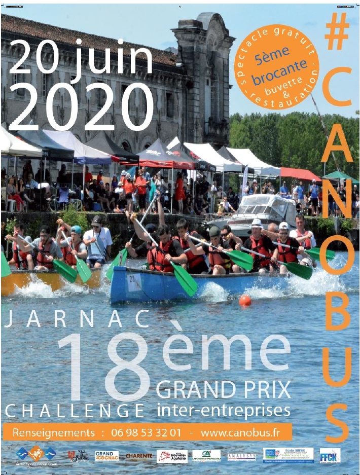 Affiche 2020 - Jarnac Sports Canoë Kayak